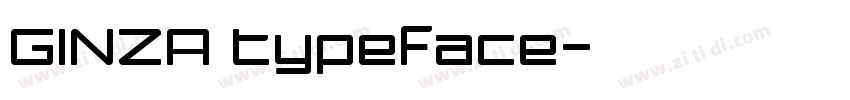 GINZA typeface字体转换